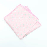 ZONFAZ Light Color Floral Handkerchief Cotton Print Flower Pattern Pocket Square