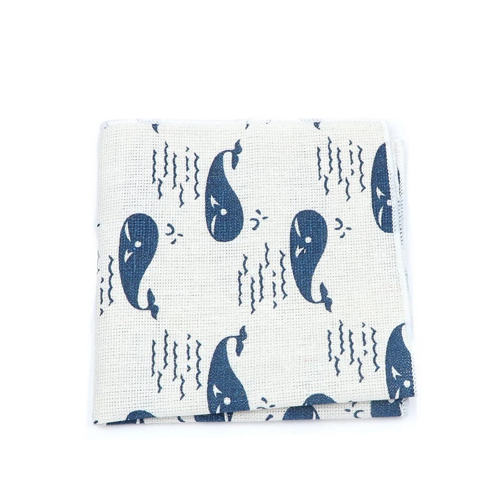 ZONFAZ Linen Cute Cartoon Handkerchief