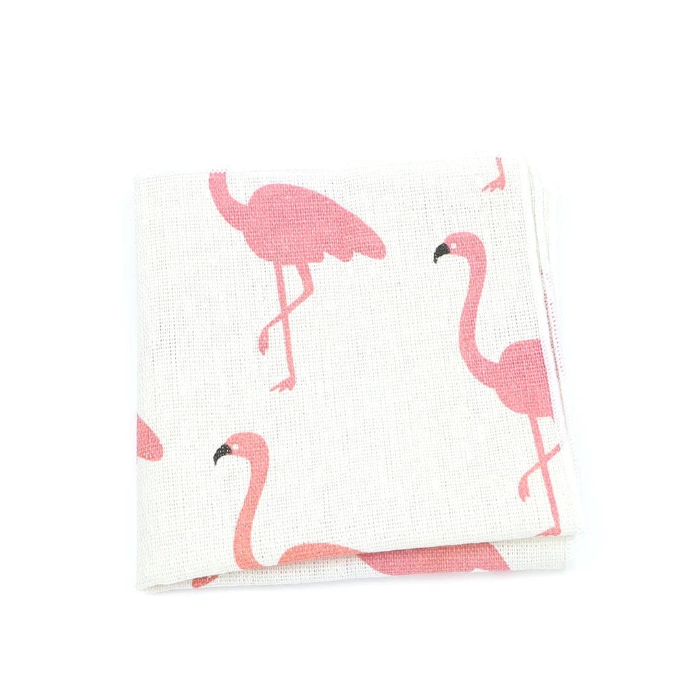 ZONFAZ Linen Cute Cartoon Handkerchief