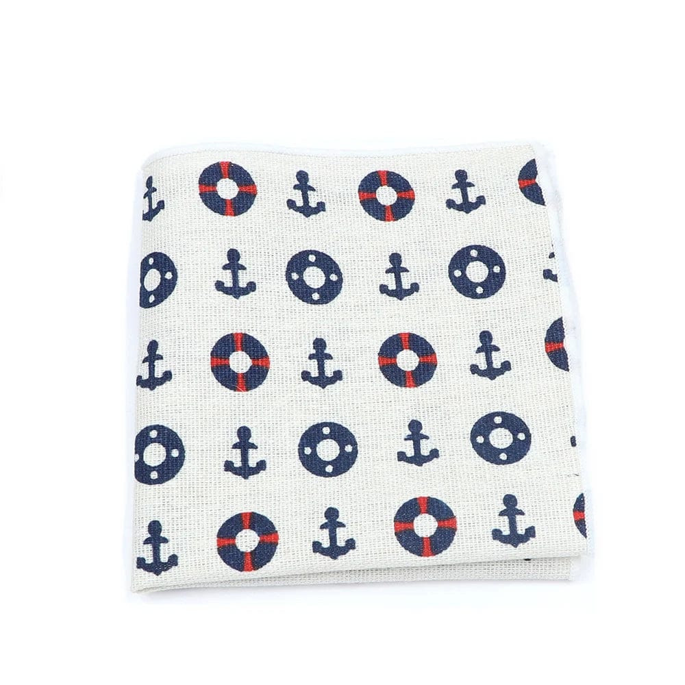 ZONFAZ Linen Cute Cartoon Handkerchief