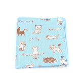 ZONFAZ Linen Cute Cartoon Handkerchief