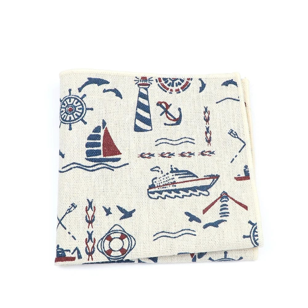 ZONFAZ Linen Cute Cartoon Handkerchief