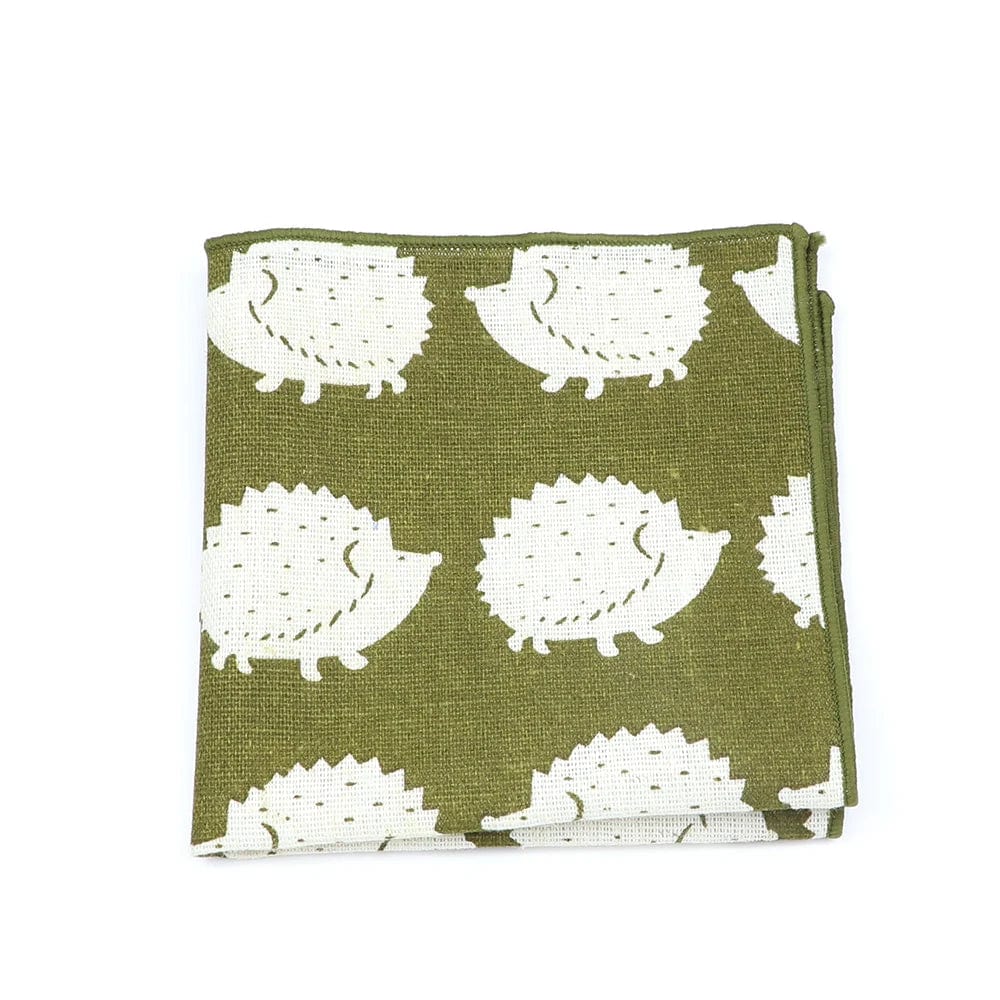 ZONFAZ Linen Cute Cartoon Handkerchief