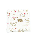 ZONFAZ Linen Cute Cartoon Handkerchief