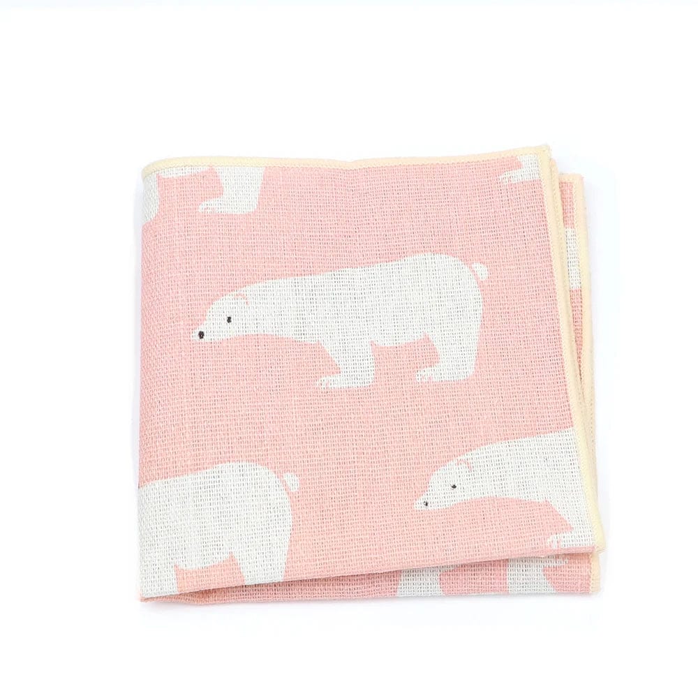 ZONFAZ Linen Cute Cartoon Handkerchief