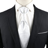 ZONFAZ Luxury Men's Paisley Ascot Solid Tuxedo Tie