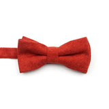 ZONFAZ Macarons Solid Color Bow Tie Super Soft Suede Bowtie