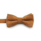 ZONFAZ Macarons Solid Color Bow Tie Super Soft Suede Bowtie