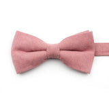 ZONFAZ Macarons Solid Color Bow Tie Super Soft Suede Bowtie