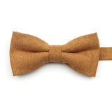 ZONFAZ Macarons Solid Color Bow Tie Super Soft Suede Bowtie