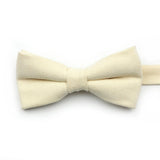 ZONFAZ Macarons Solid Color Bow Tie Super Soft Suede Bowtie