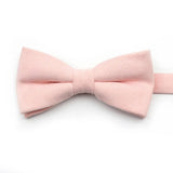 ZONFAZ Macarons Solid Color Bow Tie Super Soft Suede Bowtie