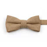 ZONFAZ Macarons Solid Color Bow Tie Super Soft Suede Bowtie