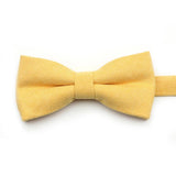 ZONFAZ Macarons Solid Color Bow Tie Super Soft Suede Bowtie