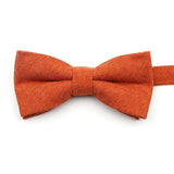 ZONFAZ Macarons Solid Color Bow Tie Super Soft Suede Bowtie