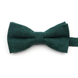 ZONFAZ Macarons Solid Color Bow Tie Super Soft Suede Bowtie