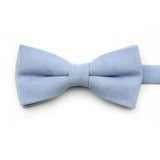 ZONFAZ Macarons Solid Color Bow Tie Super Soft Suede Bowtie