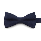 ZONFAZ Macarons Solid Color Bow Tie Super Soft Suede Bowtie