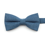 ZONFAZ Macarons Solid Color Bow Tie Super Soft Suede Bowtie