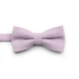 ZONFAZ Macarons Solid Color Bow Tie Super Soft Suede Bowtie