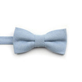 ZONFAZ Macarons Solid Color Bow Tie Super Soft Suede Bowtie