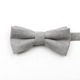 ZONFAZ Macarons Solid Color Bow Tie Super Soft Suede Bowtie