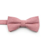 ZONFAZ Macarons Solid Color Bow Tie Super Soft Suede Bowtie