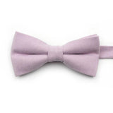 ZONFAZ Macarons Solid Color Bow Tie Super Soft Suede Bowtie