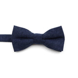 ZONFAZ Macarons Solid Color Bow Tie Super Soft Suede Bowtie