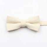 ZONFAZ Macarons Solid Color Bow Tie Super Soft Suede Bowtie