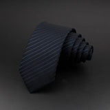 ZONFAZ Men Jacquard Striped Silk Necktie 6cm Width