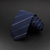 ZONFAZ Men Jacquard Striped Silk Necktie 6cm Width