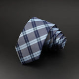 ZONFAZ Men Jacquard Striped Silk Necktie 6cm Width