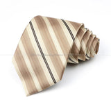 ZONFAZ Men's 8cm Classic Luxury Ties Fashion Striped Jacquard Necktie For Business Wedding Groom Prom