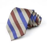 ZONFAZ Men's 8cm Classic Luxury Ties Fashion Striped Jacquard Necktie For Business Wedding Groom Prom