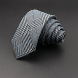 ZONFAZ Mens Classic Cotton Neckties Handmade Skinny Striped Tie