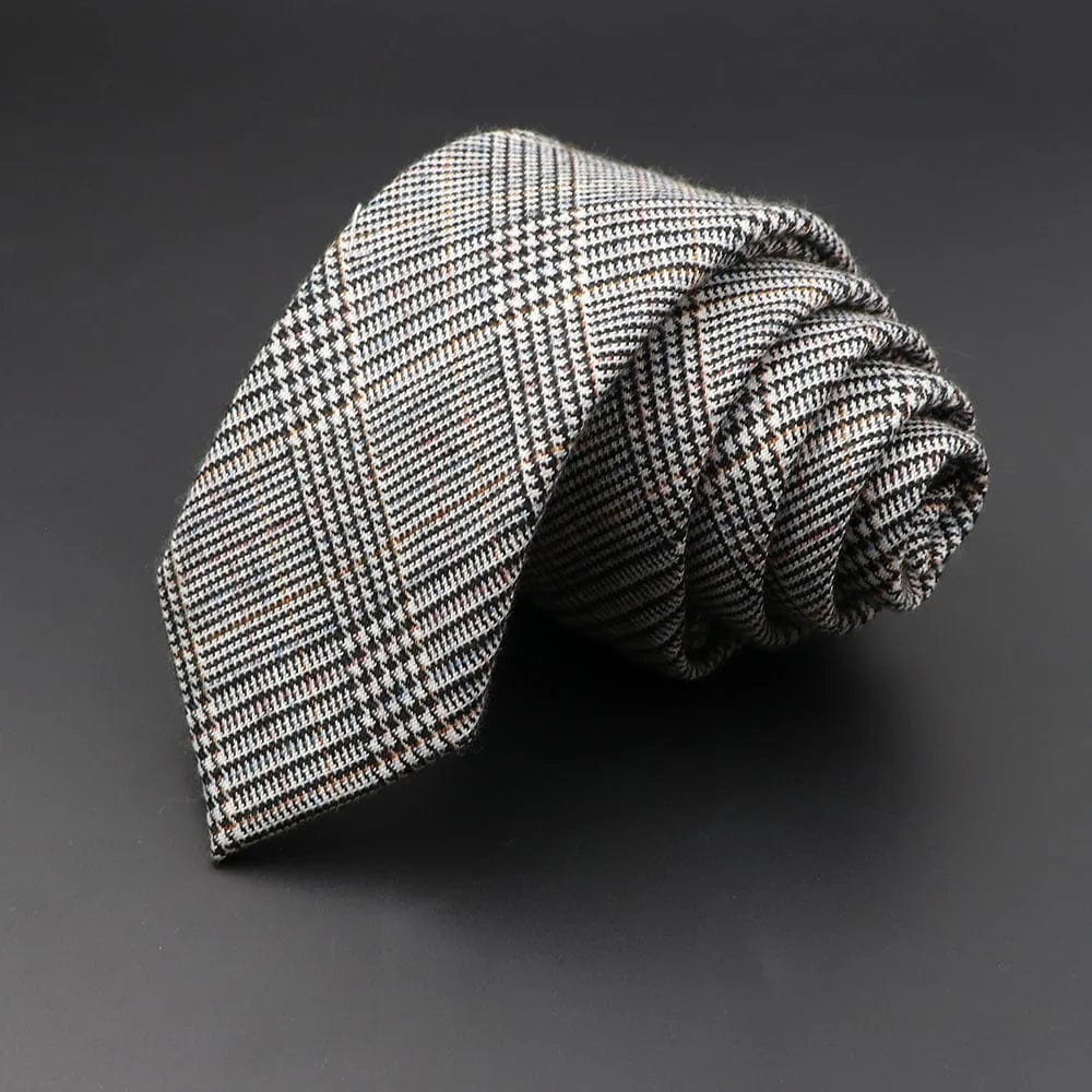 ZONFAZ Mens Classic Cotton Neckties Handmade Skinny Striped Tie