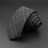 ZONFAZ Mens Classic Cotton Neckties Handmade Skinny Striped Tie