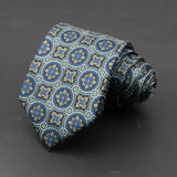 ZONFAZ Men's Classic Floral Jacquard Soft Silk Ties