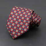 ZONFAZ Men's Classic Floral Jacquard Soft Silk Ties