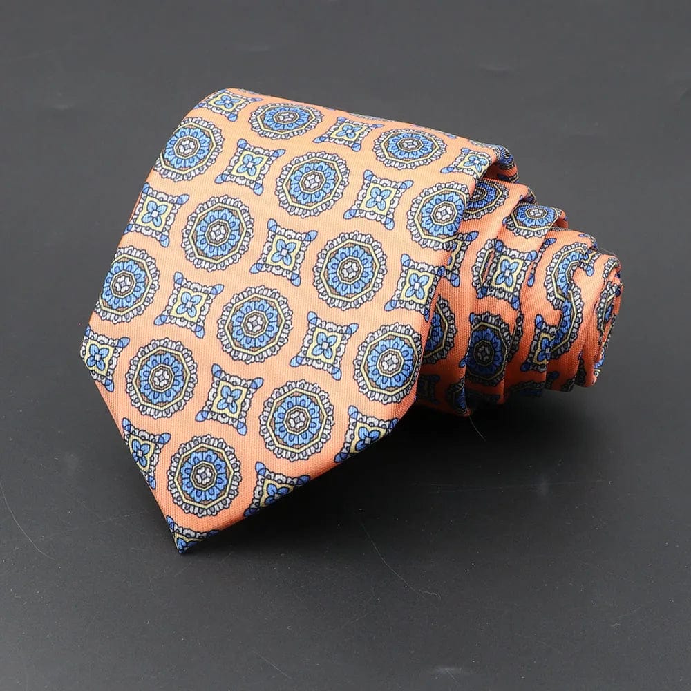 ZONFAZ Men's Classic Floral Jacquard Soft Silk Ties