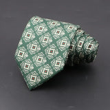 ZONFAZ Men's Classic Floral Jacquard Soft Silk Ties