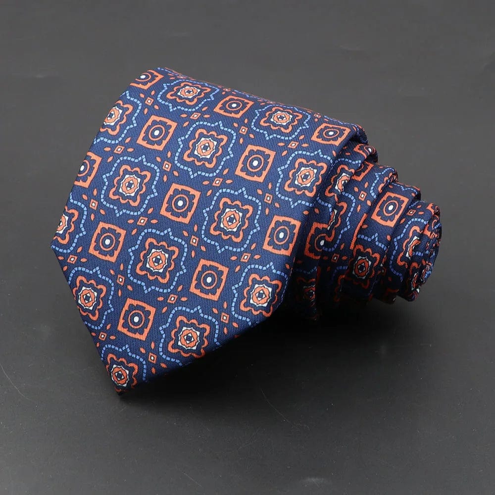 ZONFAZ Men's Classic Floral Jacquard Soft Silk Ties