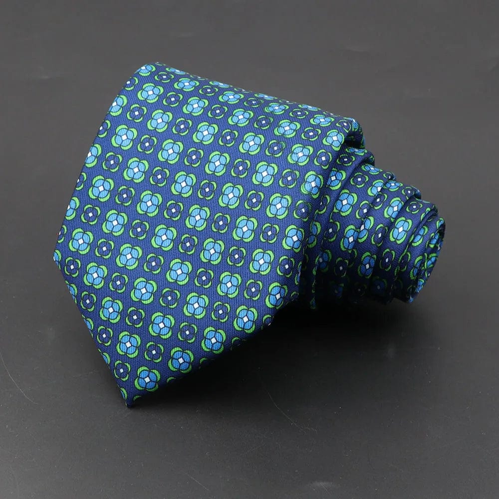 ZONFAZ Men's Classic Floral Jacquard Soft Silk Ties