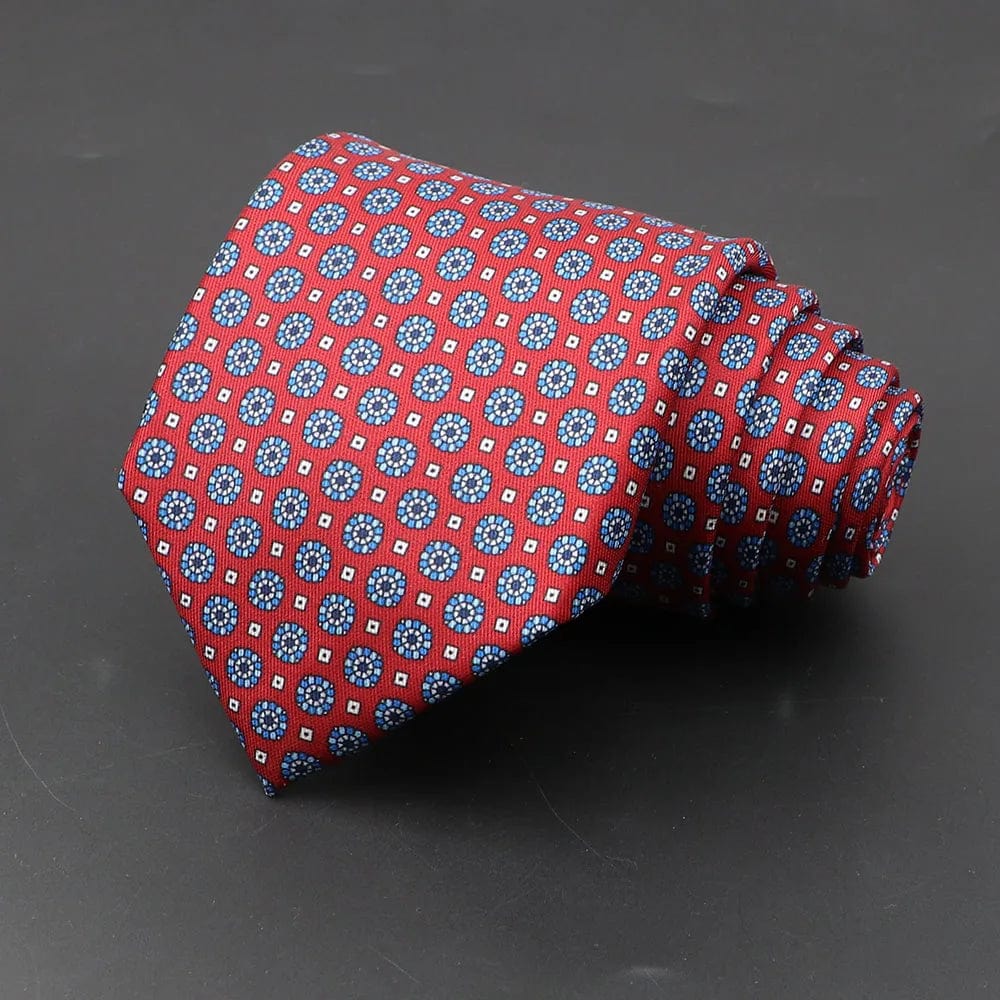 ZONFAZ Men's Classic Floral Jacquard Soft Silk Ties