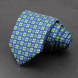 ZONFAZ Men's Classic Floral Jacquard Soft Silk Ties