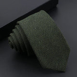 ZONFAZ Mens Classic Skinny Casual Necktie Cotton Handmade Ties For Wedding Party