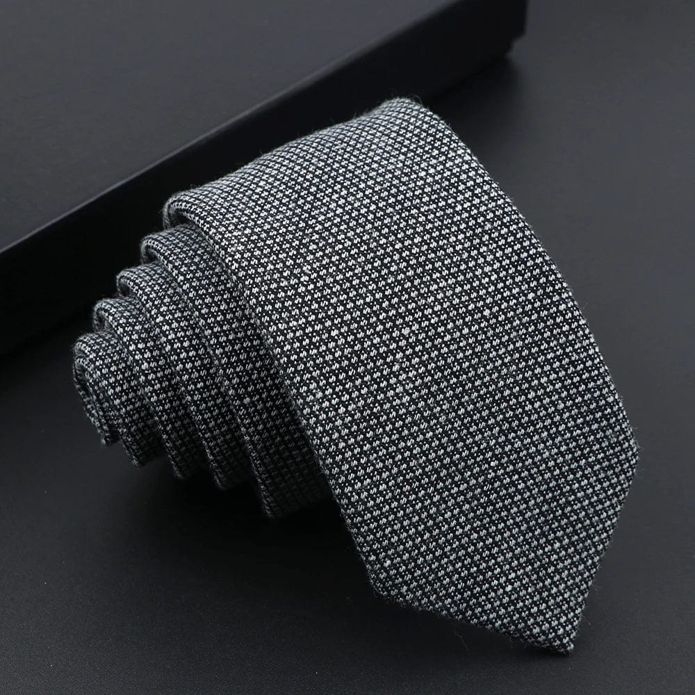 ZONFAZ Mens Classic Skinny Casual Necktie Cotton Handmade Ties For Wedding Party