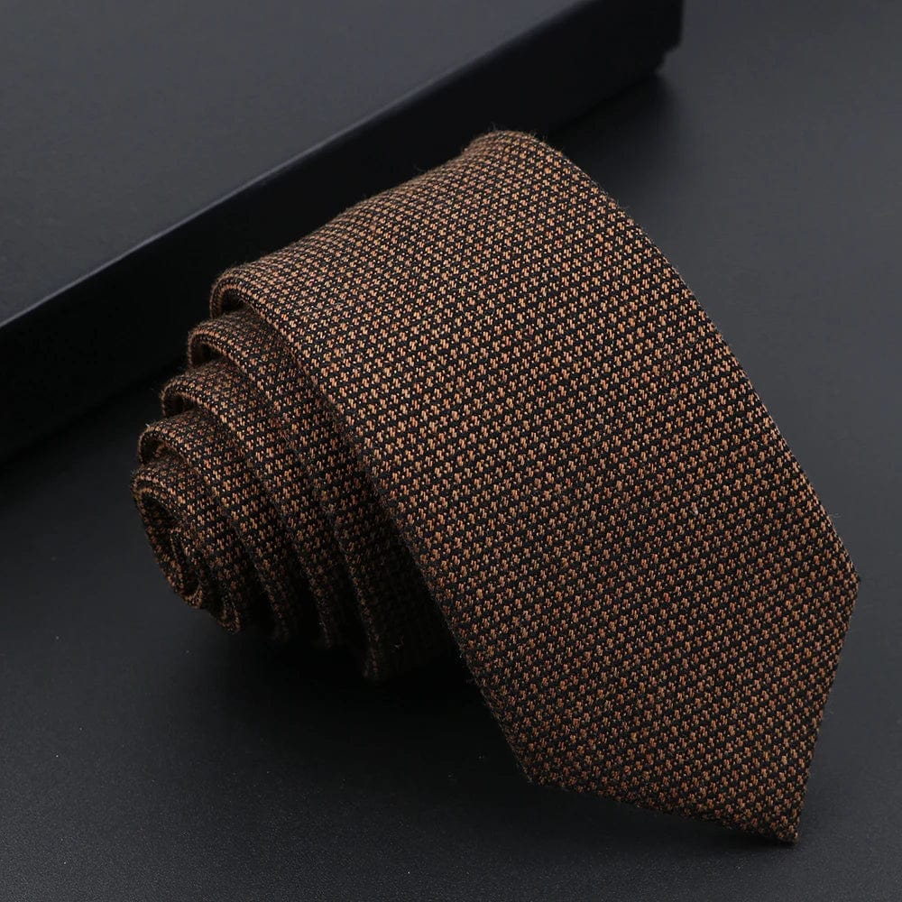 ZONFAZ Mens Classic Skinny Casual Necktie Cotton Handmade Ties For Wedding Party