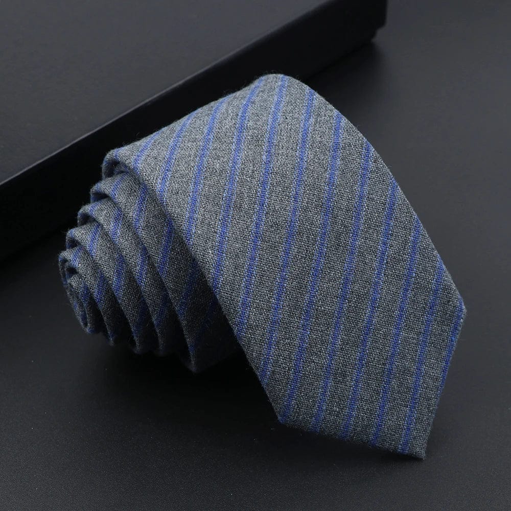 ZONFAZ Mens Classic Skinny Casual Necktie Cotton Handmade Ties For Wedding Party